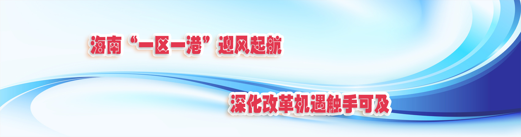 海南“一區(qū)一港”迎風起航 深化改革機遇觸手可及